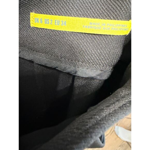 Maeve Anthropologie High-Waisted Wide-Leg Trousers Black Pant Sz 2 NWOT - Picture 12 of 15